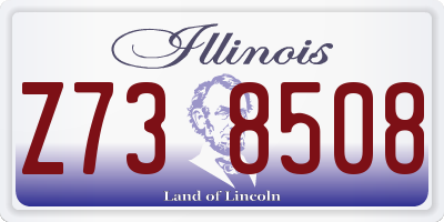 IL license plate Z738508