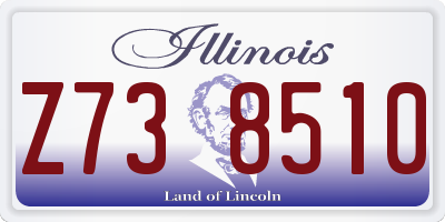 IL license plate Z738510