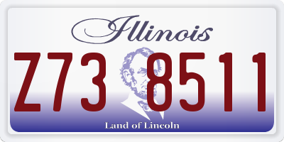 IL license plate Z738511