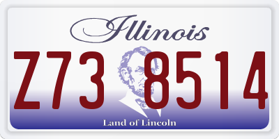 IL license plate Z738514
