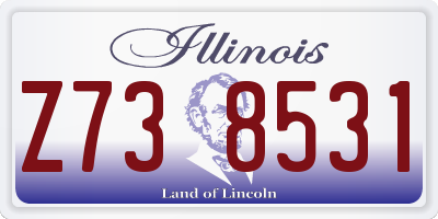 IL license plate Z738531