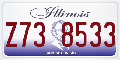 IL license plate Z738533