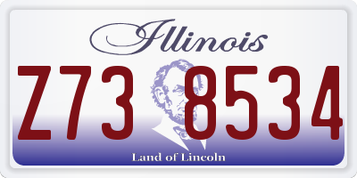 IL license plate Z738534