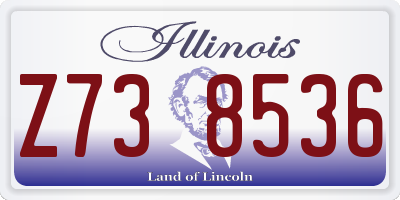 IL license plate Z738536