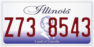 IL license plate Z738543