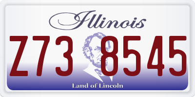 IL license plate Z738545