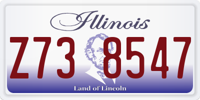 IL license plate Z738547