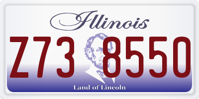 IL license plate Z738550