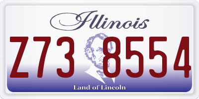 IL license plate Z738554