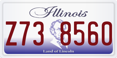 IL license plate Z738560