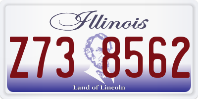 IL license plate Z738562