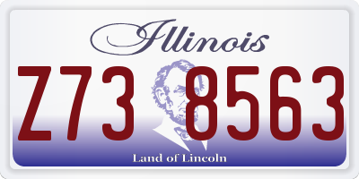 IL license plate Z738563