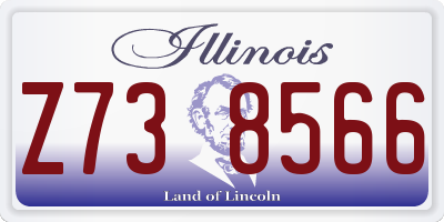 IL license plate Z738566