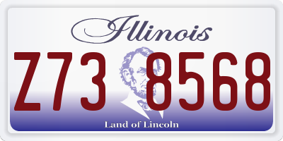 IL license plate Z738568