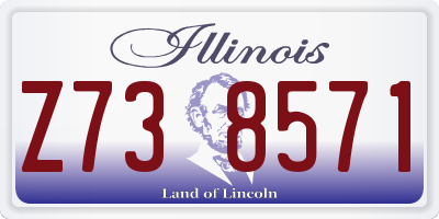 IL license plate Z738571