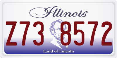IL license plate Z738572