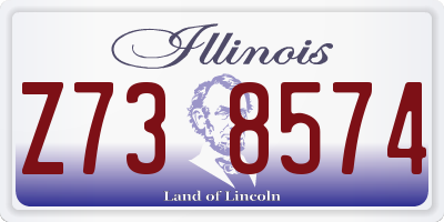 IL license plate Z738574