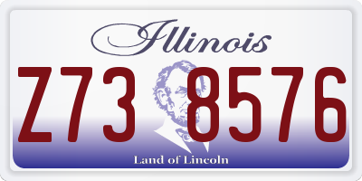 IL license plate Z738576