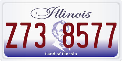 IL license plate Z738577