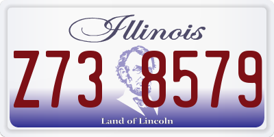 IL license plate Z738579