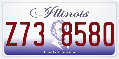 IL license plate Z738580