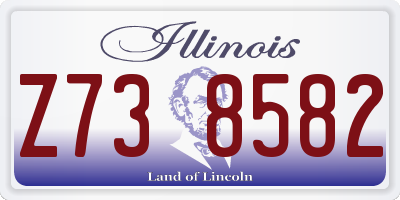 IL license plate Z738582