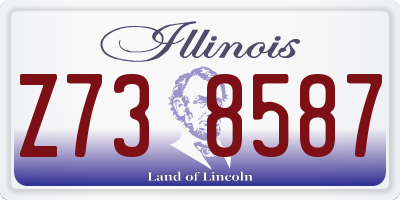 IL license plate Z738587