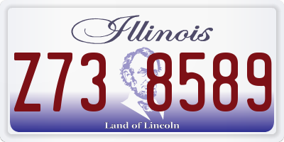 IL license plate Z738589