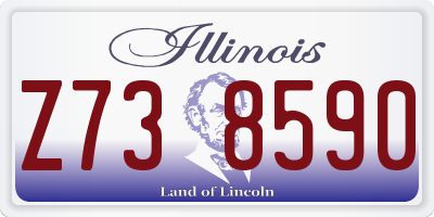 IL license plate Z738590