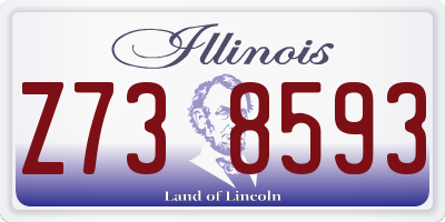 IL license plate Z738593