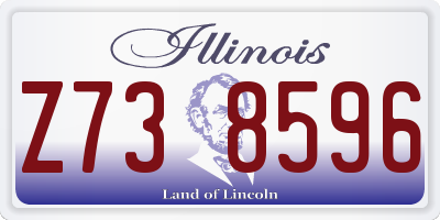 IL license plate Z738596