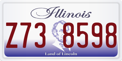 IL license plate Z738598