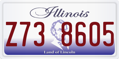 IL license plate Z738605