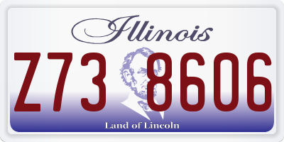 IL license plate Z738606