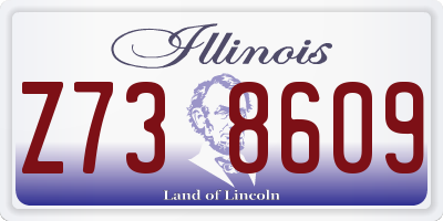 IL license plate Z738609