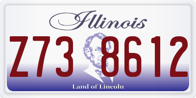IL license plate Z738612