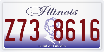 IL license plate Z738616
