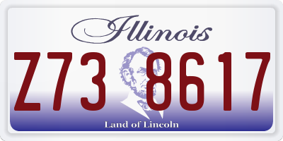 IL license plate Z738617