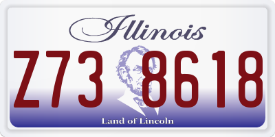 IL license plate Z738618