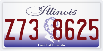 IL license plate Z738625