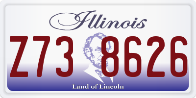 IL license plate Z738626