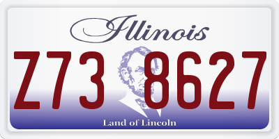 IL license plate Z738627