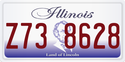 IL license plate Z738628