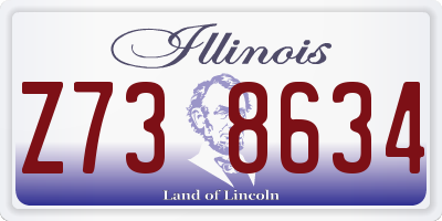 IL license plate Z738634