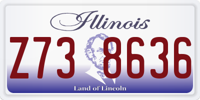 IL license plate Z738636