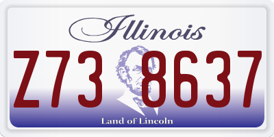IL license plate Z738637