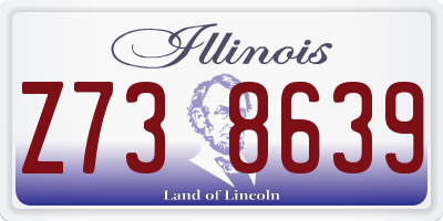 IL license plate Z738639