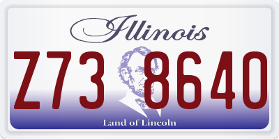 IL license plate Z738640