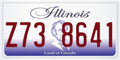 IL license plate Z738641