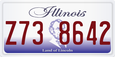 IL license plate Z738642